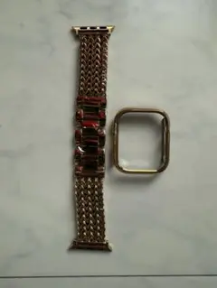 アップルウォッチ10 ゴールドベルトセット　AppleWatch10 GOLD