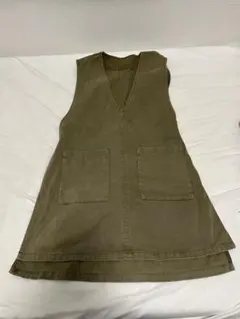 FREAK'S STORE コットンベスト カーキ フリーサイズのサムネイル
