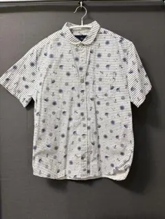URBAN RESEARCH アーバンリサーチ　ヨット柄　半袖シャツ　水色のサムネイル