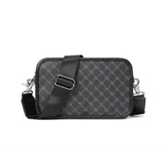 ブラックショルダーバッグ 合成皮革