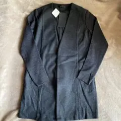 【再お値下】iCB ダークグレー 袖ニットロングジャケット