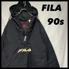 古着　90s アノラックパーカー　中綿ジャケット　ハーフジップ　33