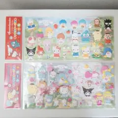 新品未使用 キャラクターずかんシール サンリオキャラクター 2枚セット