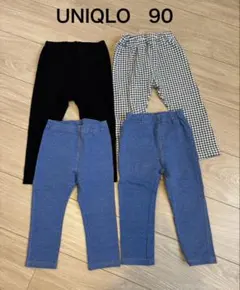 UNIQLO レギンス 90サイズ 4点セット