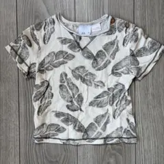 ZARA リーフ柄カットソー 80サイズのサムネイル