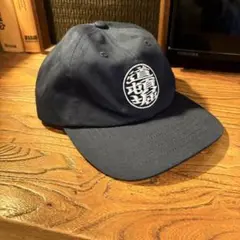 ネイビー 刺繍ロゴキャップ　道頓堀