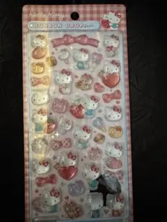 正規品 サンリオ第2弾 ハローキティー ボンボンドロップシール 赤キティー