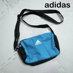 adidas ミニショルダーバッグ リップストップ サコッシュ ブルー 青