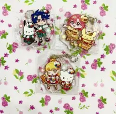 ひみつのアイプリ×サンリオキャラクターズ アクリルキーホルダー3点セット