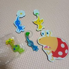 ピクミン めじるしアクセサリー　ガチャ　マグネット　キーホルダー　セット