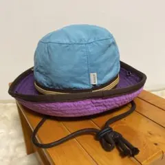 【キッズ】AIGLE ハット 帽子 ブルー パープルのサムネイル