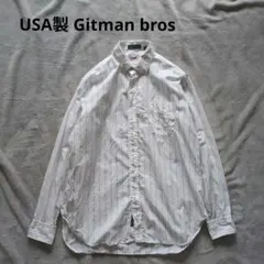 USA製 Gitman bros ギットマンブラザーズ ワークシャツ 長袖シャツ