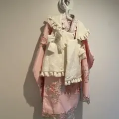 キャサリンコテージ七五三用ピンク花柄衣装