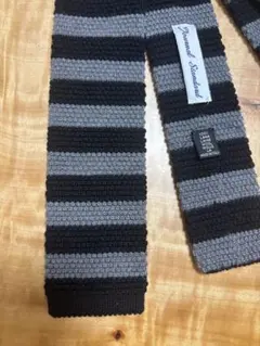 Journal Standard ニットタイ ボーダー グレー ブラック