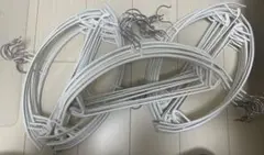 多機能ハンガー/乾湿両用/ ホワイト 50本（まとめ売り）