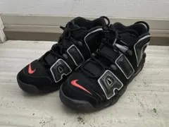 NIKE ナイキ モアアップテンポ モアテン 黒赤 27.5