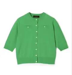 CABaN ポケットカーディガン（グリーン） TOMORROWLAND - キャバン ハーフスリーブポケットカーディガン