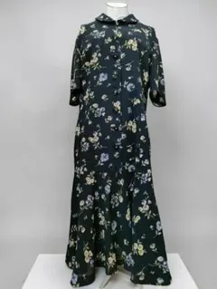 新品未使用 レリアン 現行タグ チェック柄 七分袖 フレア ワンピース