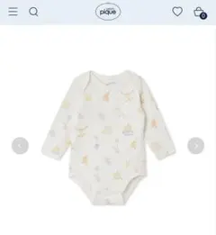 新品 ジェラートピケ ロンパース ボディスーツ 長袖 女の子 男の子 70のサムネイル