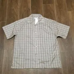 SENSE OF PLACE チェックオープンカラーシャツ Lのサムネイル