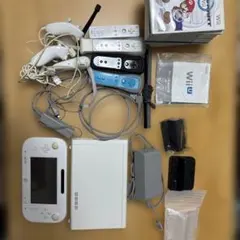 動作確認済み すぐ遊べる WiiU 本体　32GB　セット　カセット計10個ある