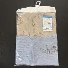 【西松屋】ベビー肌着 ロンパース 動物柄 メッシュ 半袖前開きロンパース 70