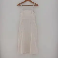 GRL キャミワンピース Sサイズ 白 肩ひも調整可 バックスリット