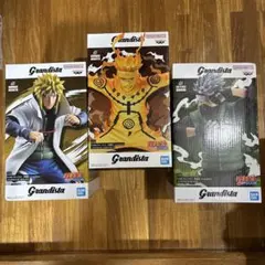 ナルト疾風伝　うずまきナルト　波風ミナト　はたけカカシ　フィギュア