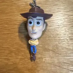 トイストーリー　ウッディ 首振りキーホルダー