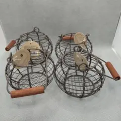 ガーデニング　アンティーク ハンギング バスケット　アイアン　寄せ植え　小物入れのサムネイル