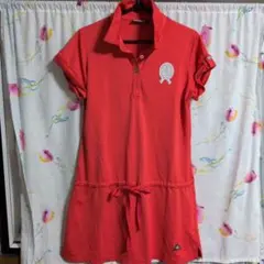 Kappa レディース ポロワンピース M レッド