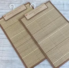 ★☆竹製手編みランチョンマット2枚セット(日本製/未使用品) 竹製手編みランチョンマット2枚セット(日本製/未使用品