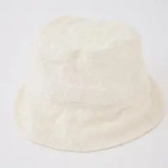 NICE CLAUP コットンレースバケットハット オフホワイトのサムネイル