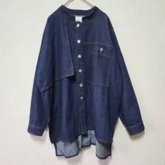 【GEORGE'S】（F）デニムバンドカラーシャツ/ジャケット/変形デザインのサムネイル