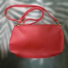 FIRANO ピンクレッド ショルダーバッグ