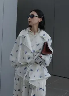 DOT FLOWER VEIL TRENCH amari vi ntageのサムネイル