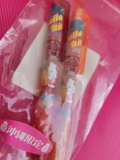 沖縄限定 ハローキティ ボールペン 2本セット