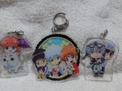 銀魂 ぎゅぎゅっと キーホルダー 銀時 神楽 新八