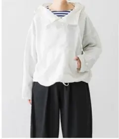 今季完売 mizuiro ind ワイドシルエット プルオーバーシャツ 白 - メルカリ
