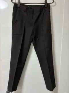 セオリー　レディース　スラックス　パンツ　ブラウン　チェック