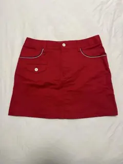 adidas ゴルフ用赤スカート