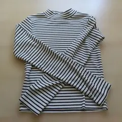 白と黒のストライプ 長袖トップス Mサイズ