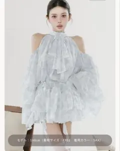 Darich トワルドジュイシフォンフリルミニワンピース