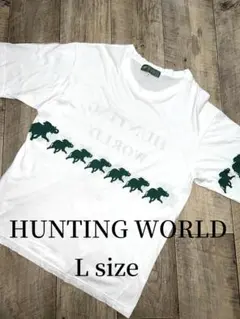 HUNTING WORLD 緑　エレファント　Tシャツ 24A179のサムネイル