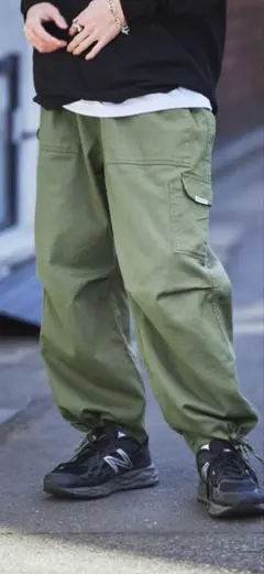 カーゴパンツ オリーブ グリーン