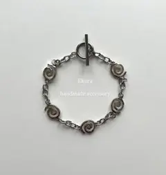 渦巻きモチーフ チェーンブレスレット