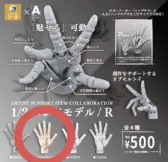 カプセルトイ/コトブキヤ1/2ハンドモデル/R ペールオレンジ/新品未開封☆