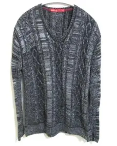 リエラボ　ニコルクラブフォーメン　Vネックジャガードニット　Y2K