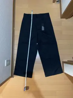 MONO-MART ワイドスラックスパンツ 黒 Lサイズ