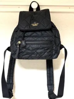 kate spade ブラック キルティングリュック